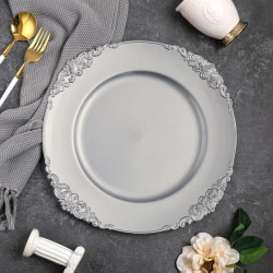 Vintage Round Charger Plate Silver 220Rentals 1769477759 Vintage Silver Round Charger Plate